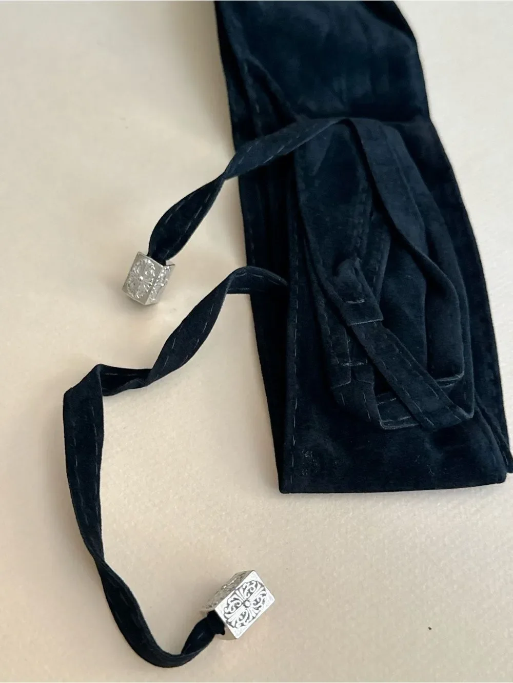 Black boho belt S1426